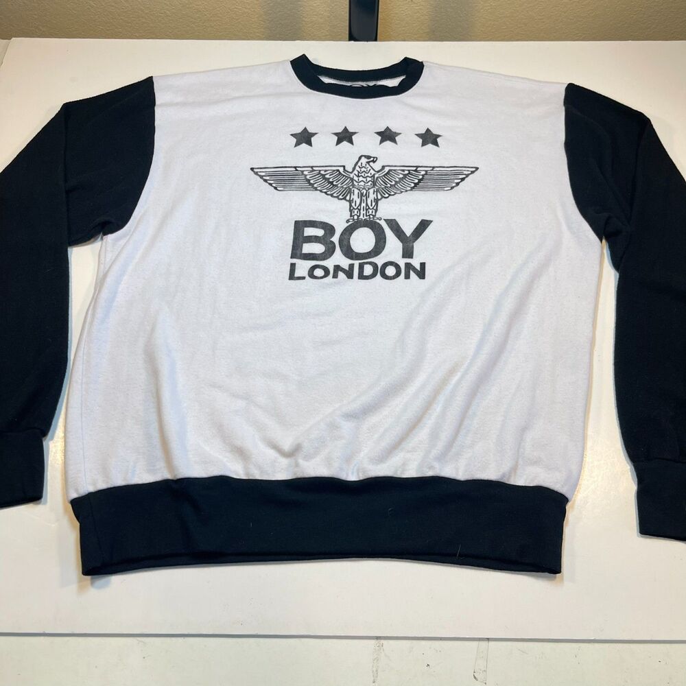 BOY LONDON Eagle Designer SWEATSHIRT Sz Mens L